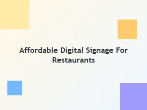 Budget-Friendly Digital Screens for Your Restaurant
