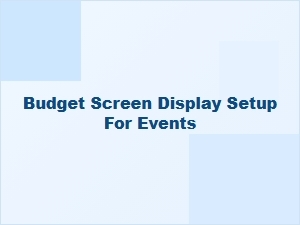 A Budget-Friendly Screen Setup for Your Event